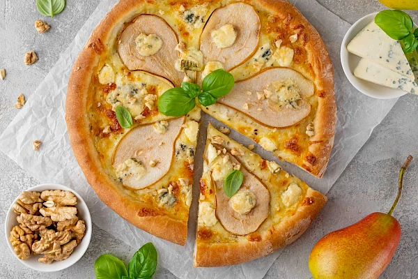 Birnen-Pizza