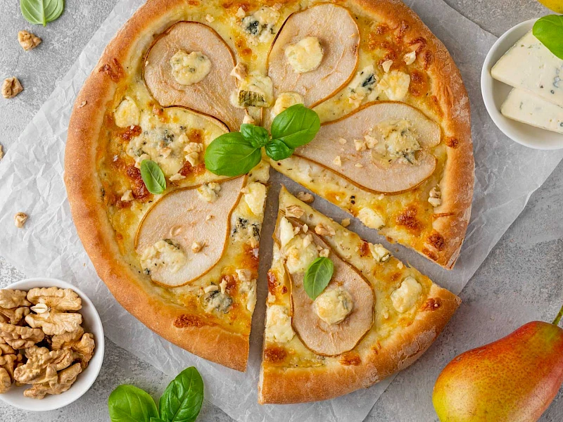 Birnen-Pizza