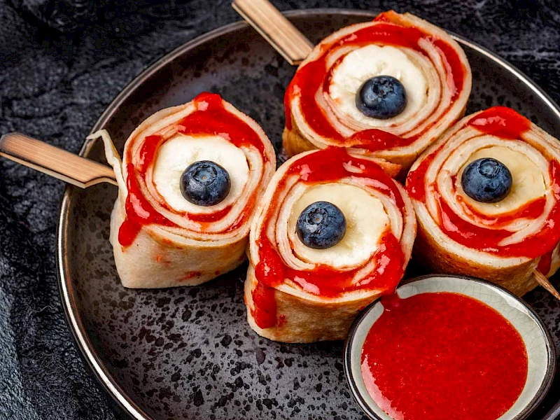 Crêpe-Augäpfel