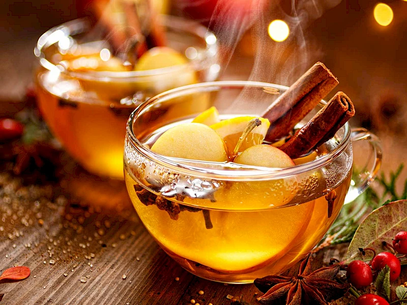 Weißer Glühwein