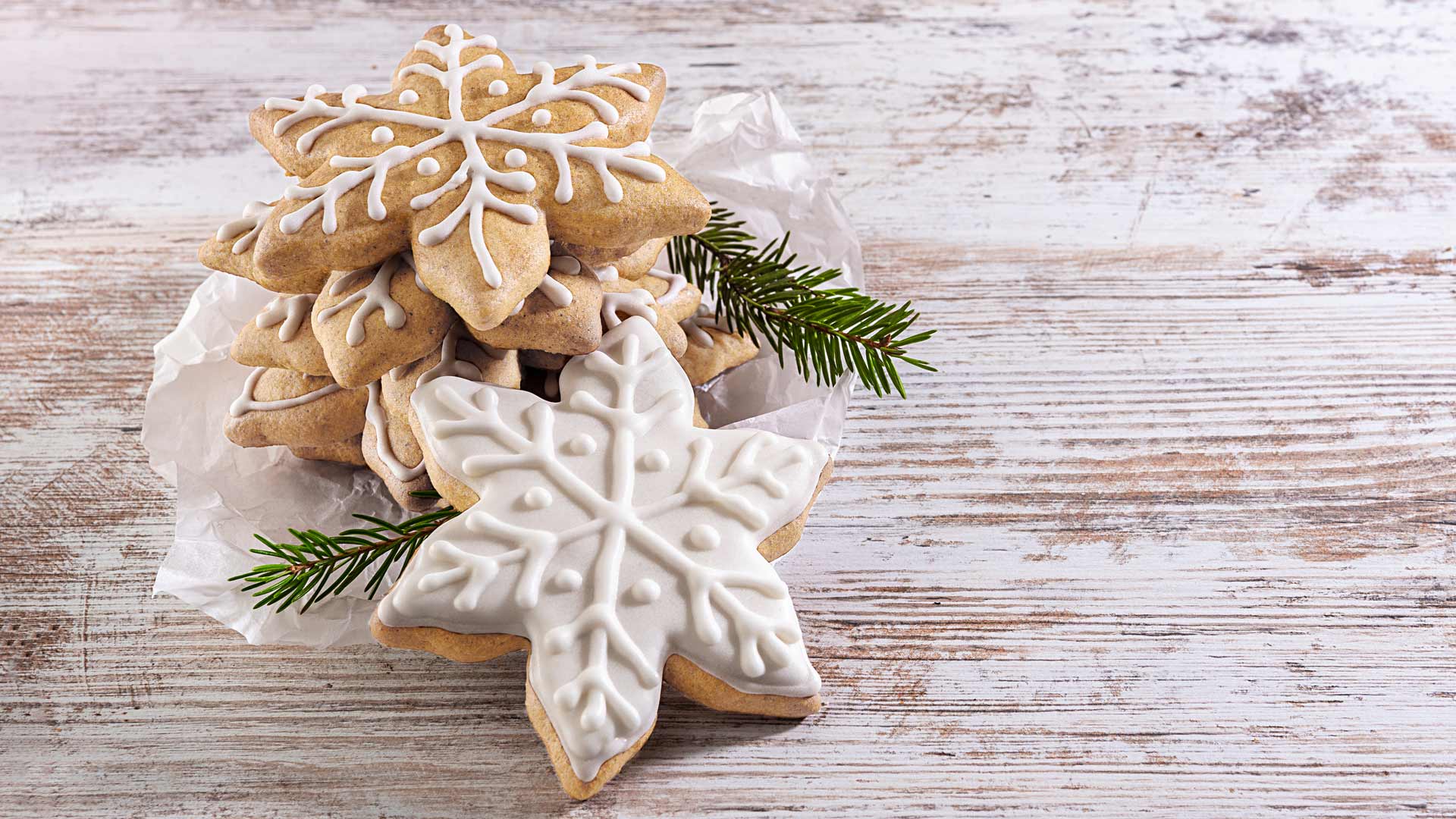 Schneeflocken-Plätzchen