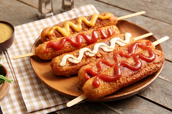 Käse-Corndogs