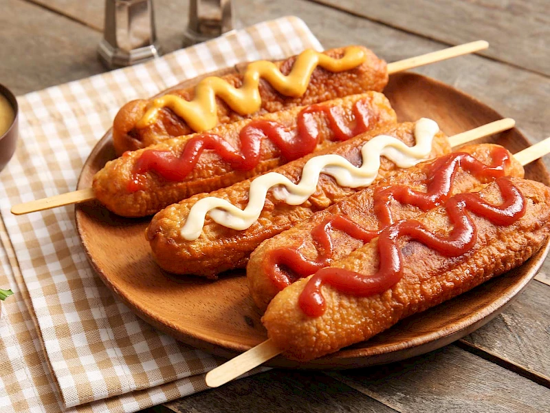 Käse-Corndogs