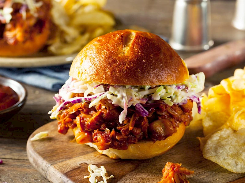 Pulled Jackfruit Burger