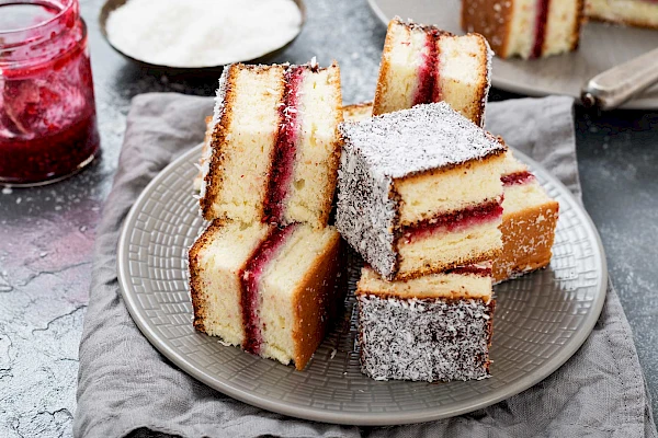 Himbeer-Lamingtons