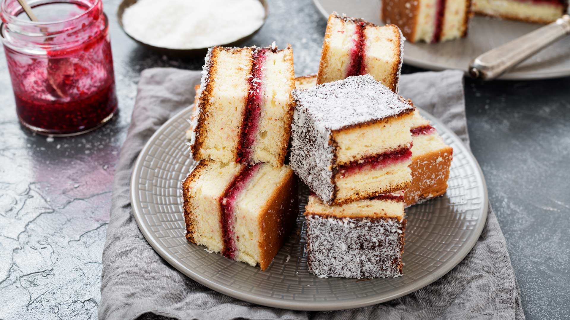 Himbeer-Lamingtons