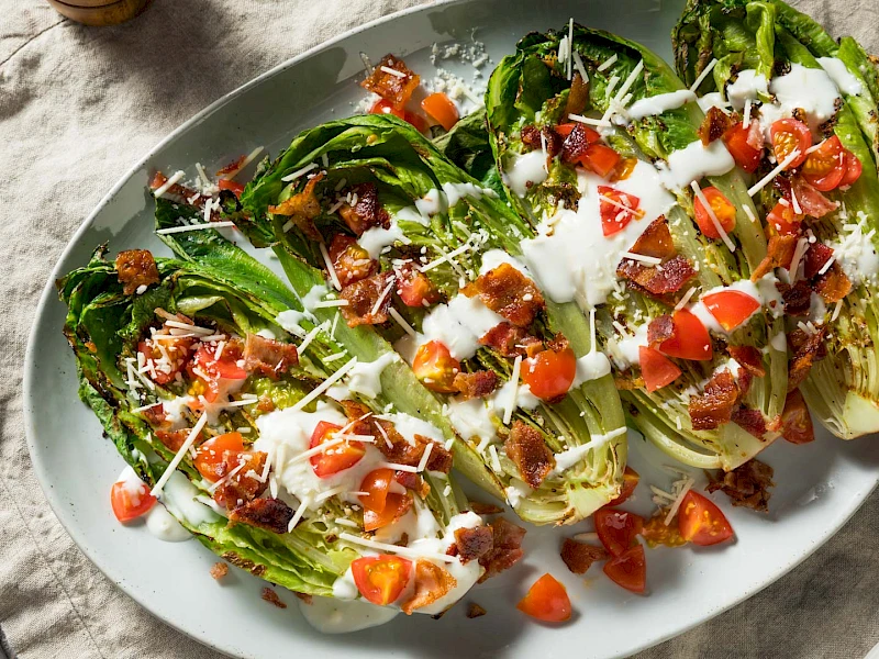 Gegrillte Romana-Herzen
