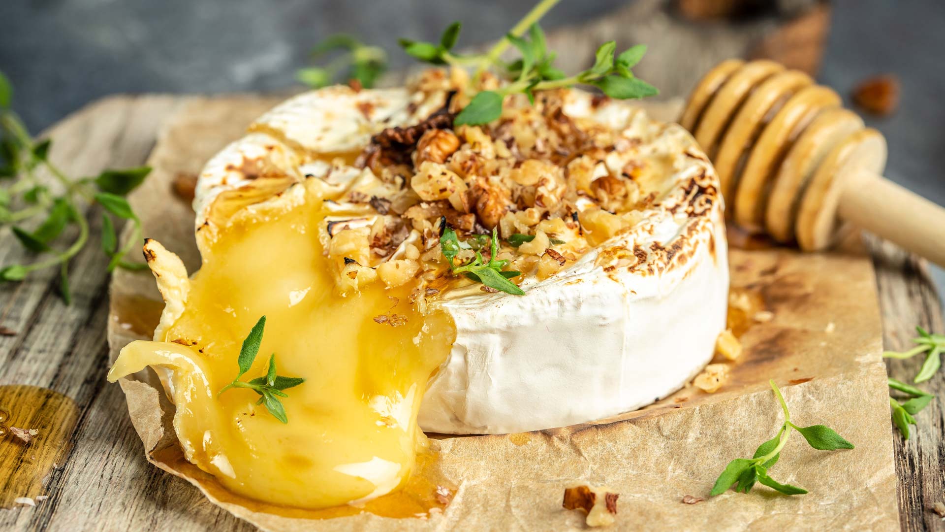 Gegrillter Camembert