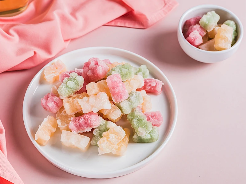 Gefrorene Gummibärchen
