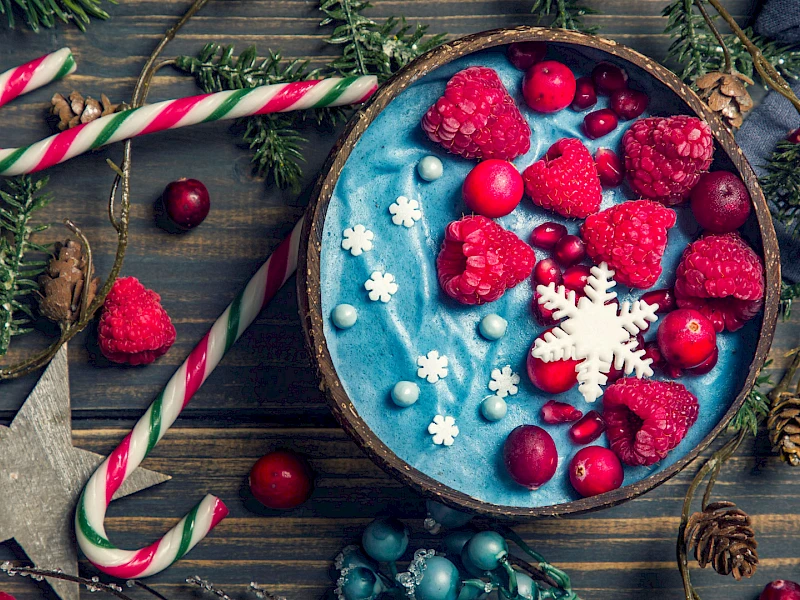 Weihnachtliche Smoothie Bowl