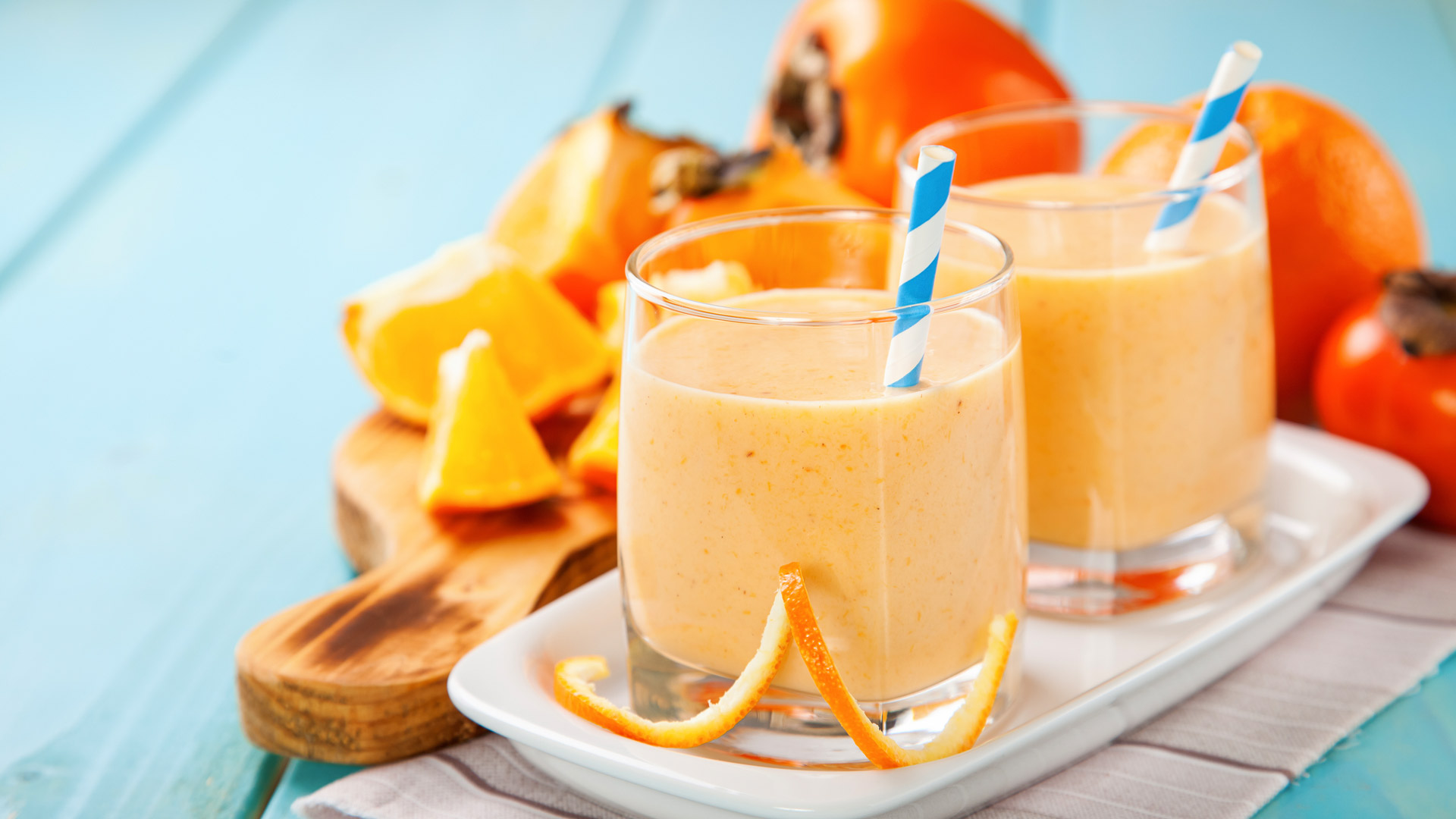 Kaki-Orangen-Smoothie