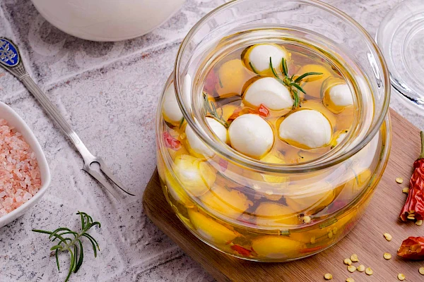 Eingelegter Mozzarella