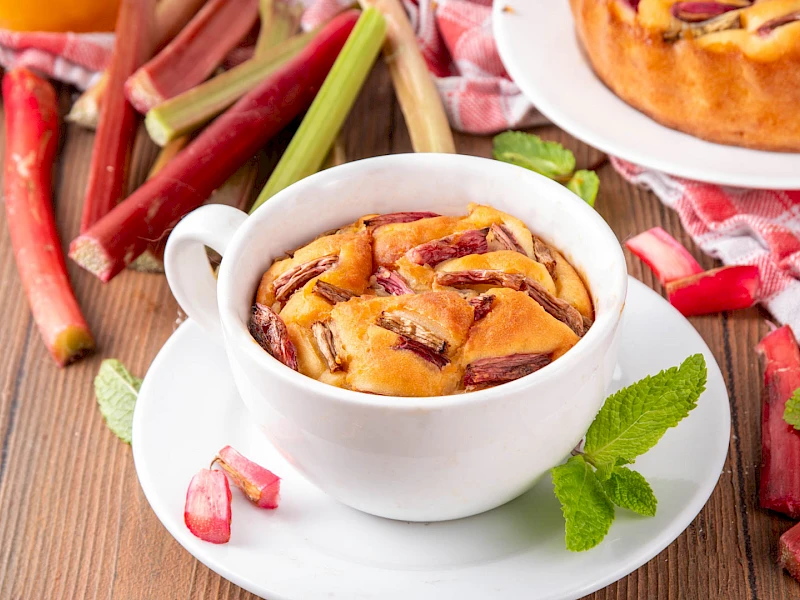 Rhabarber Tassenkuchen