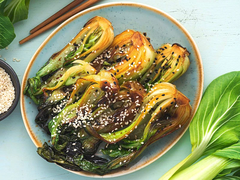Gerösteter Sesam-Pak-Choi